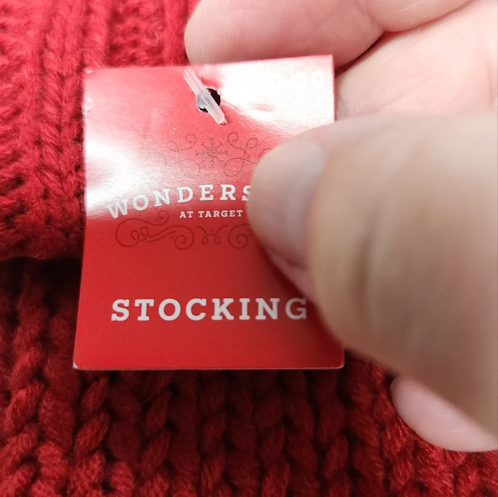 Knit Monogram Christmas Stocking Red X - Wondershop